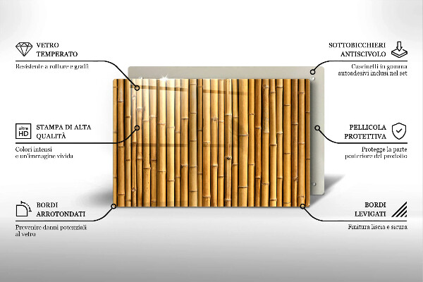 Osłona na płytę indukcyjną Natura boho bambus