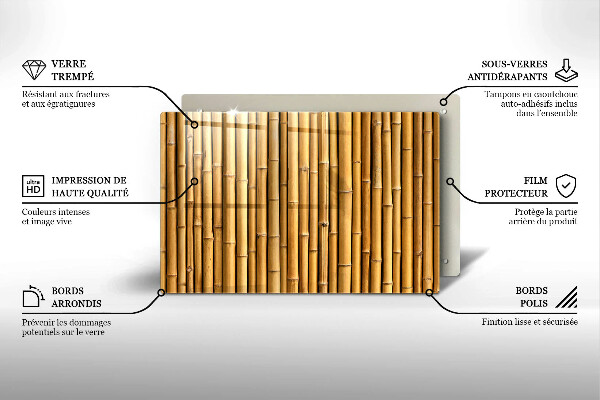 Osłona na płytę indukcyjną Natura boho bambus