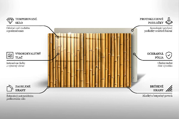 Osłona na płytę indukcyjną Natura boho bambus