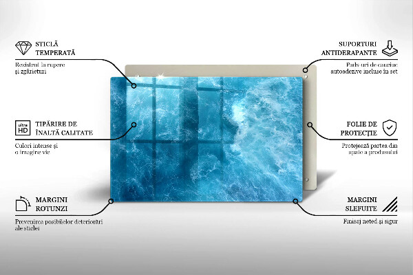 Osłona na płytę indukcyjną Błękitna woda