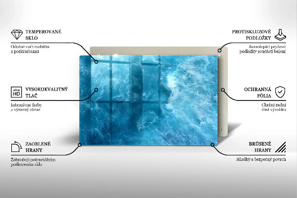 Osłona na płytę indukcyjną Błękitna woda