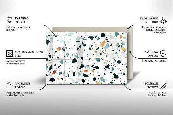 Osłona płyty indukcyjnej Jasny kamień gres