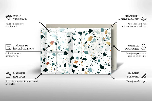 Osłona płyty indukcyjnej Jasny kamień gres