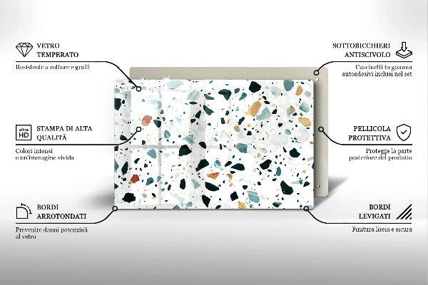 Osłona płyty indukcyjnej Jasny kamień gres