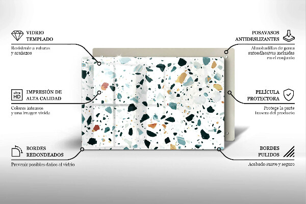 Osłona płyty indukcyjnej Jasny kamień gres