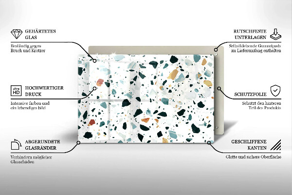Osłona płyty indukcyjnej Jasny kamień gres