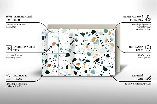 Osłona płyty indukcyjnej Jasny kamień gres