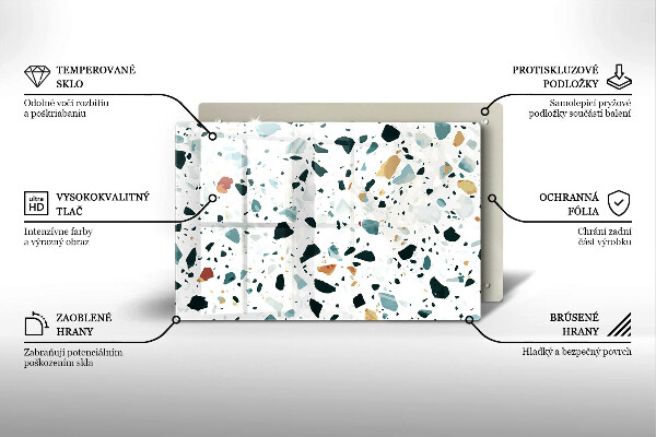 Osłona płyty indukcyjnej Jasny kamień gres