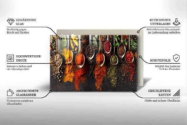 Płyta ochronna na indukcję Łyżki z przyprawami