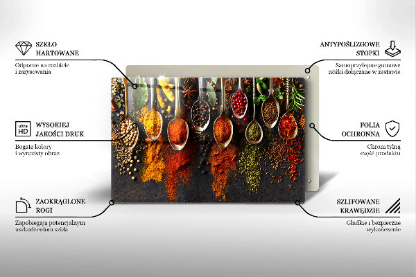 Płyta ochronna na indukcję Łyżki z przyprawami
