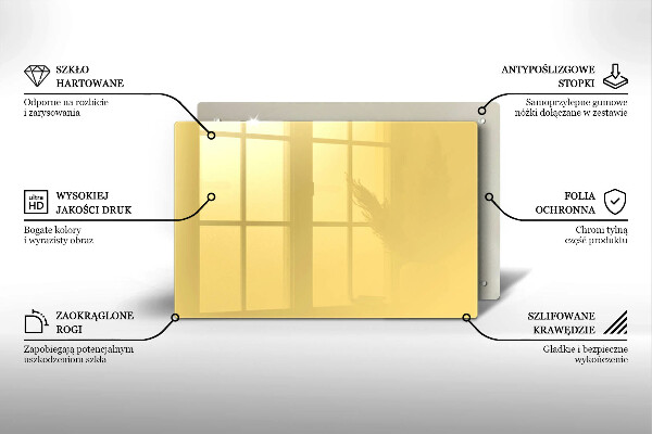 Osłona płyty indukcyjnej Kolor żółty