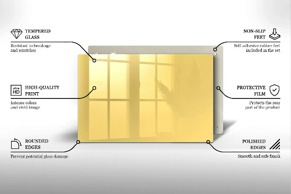 Osłona płyty indukcyjnej Kolor żółty