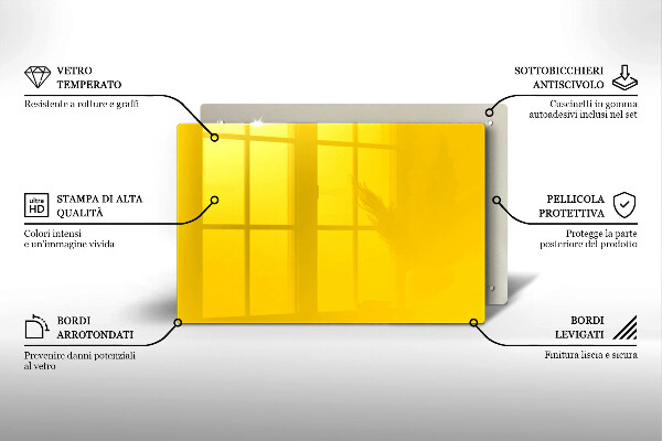 Osłona płyty indukcyjnej Kolor żółty
