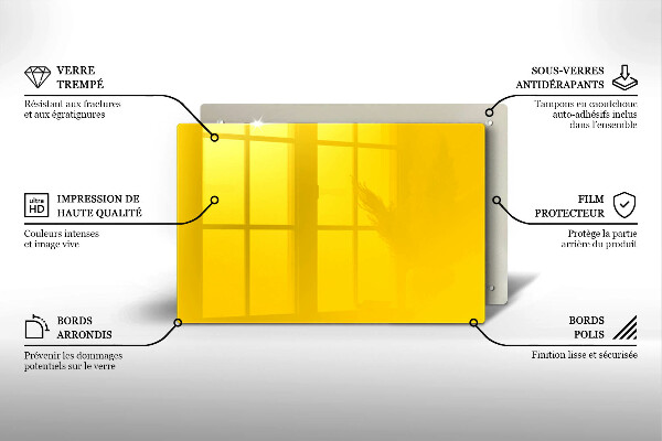 Osłona płyty indukcyjnej Kolor żółty