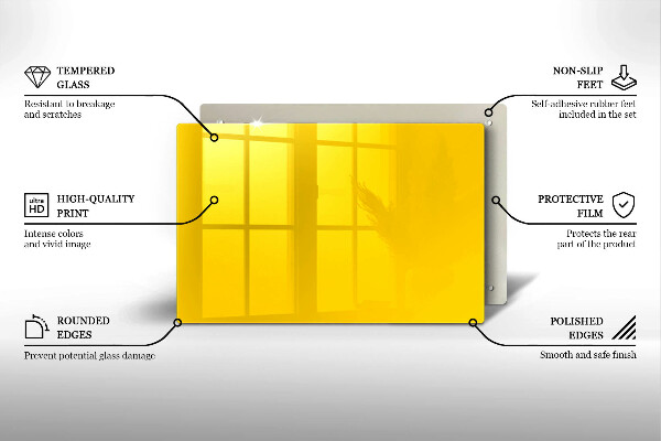 Osłona płyty indukcyjnej Kolor żółty