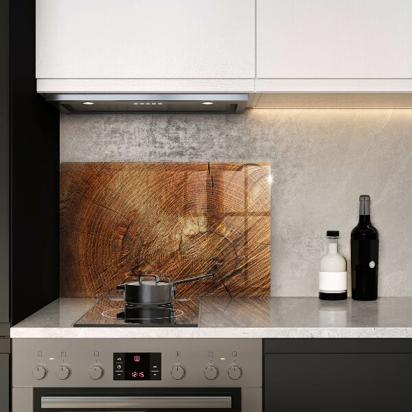 Osłona na płytę indukcyjną Drewno słoje drzewa