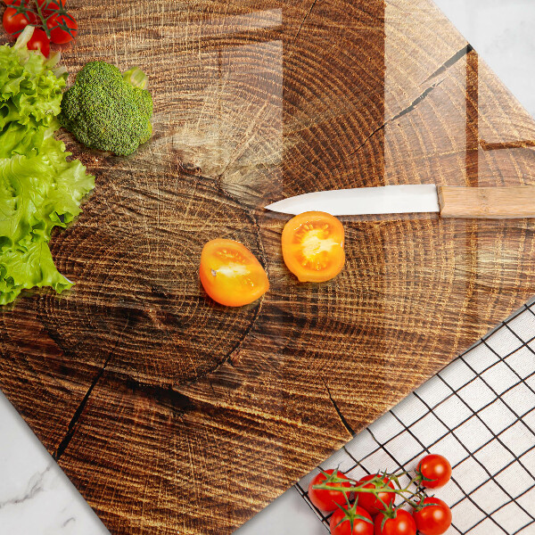 Osłona na płytę indukcyjną Drewno słoje drzewa