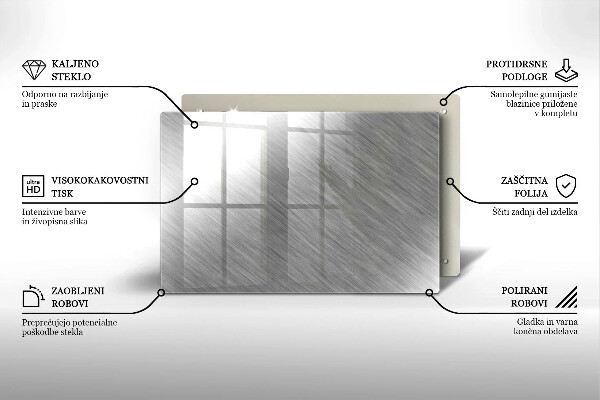 Osłona na płytę indukcyjną Tło tekstura metal