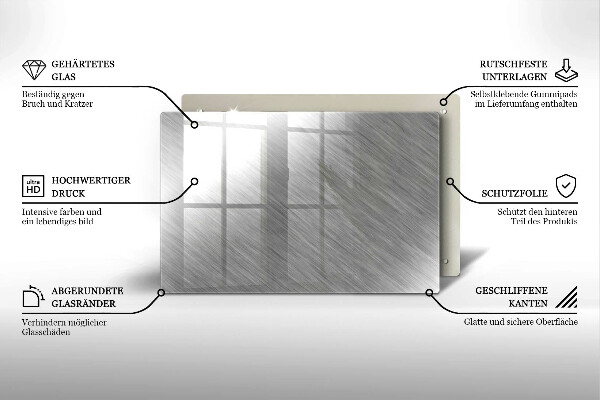 Osłona na płytę indukcyjną Tło tekstura metal