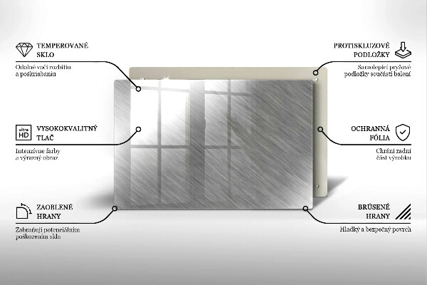Osłona na płytę indukcyjną Tło tekstura metal