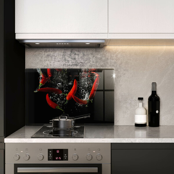 Osłona na płytę indukcyjną Papryczki chili w wodzie