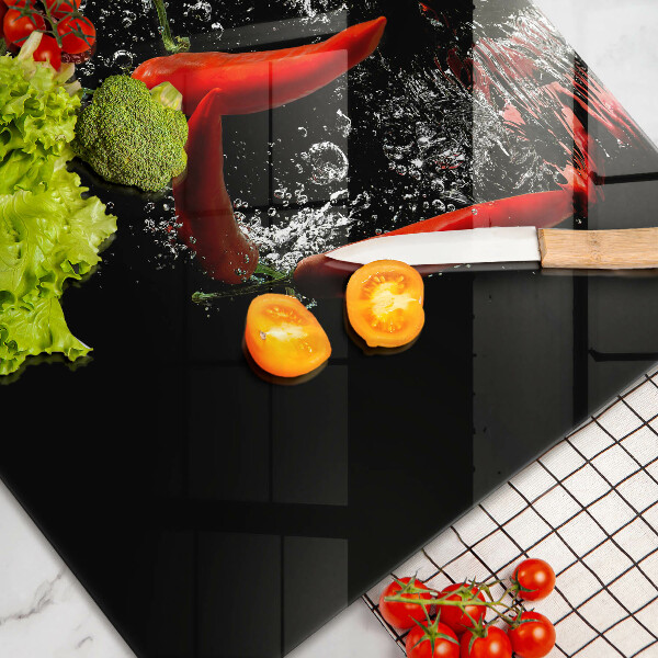 Osłona na płytę indukcyjną Papryczki chili w wodzie