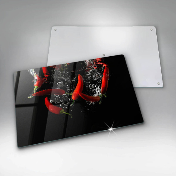 Osłona na płytę indukcyjną Papryczki chili w wodzie