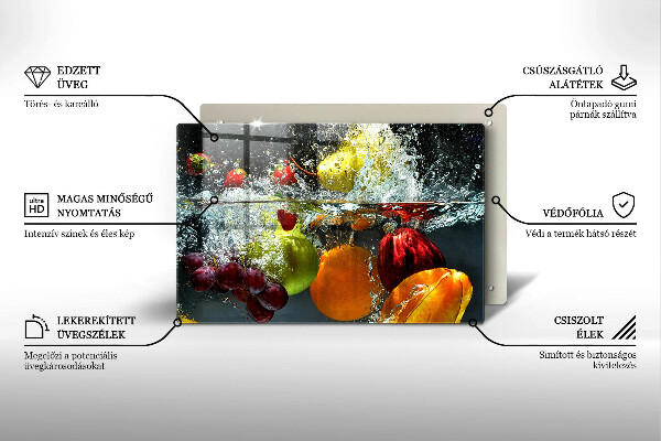 Osłona na płytę indukcyjną Soczyste owoce w wodzie