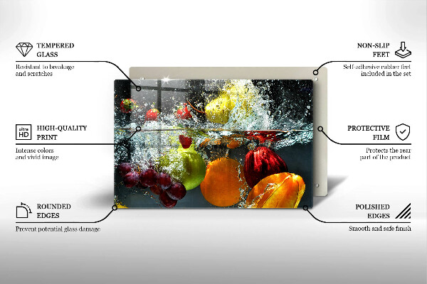 Osłona na płytę indukcyjną Soczyste owoce w wodzie