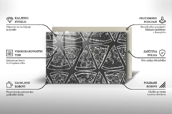 Osłona na płytę indukcyjną Ilustracja pizza