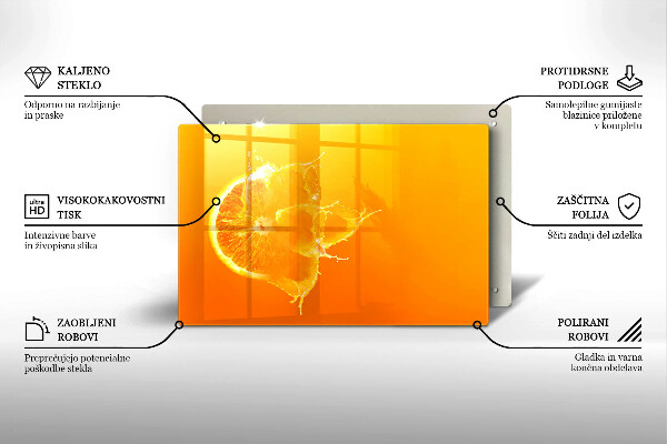 Osłona na płytę indukcyjną Soczysty owoc pomarańcza