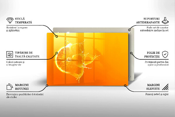 Osłona na płytę indukcyjną Soczysty owoc pomarańcza