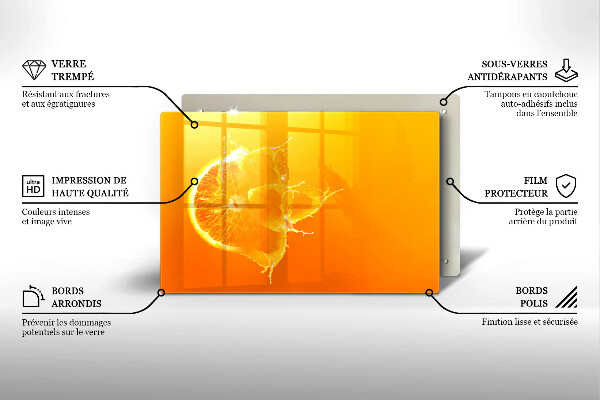 Osłona na płytę indukcyjną Soczysty owoc pomarańcza