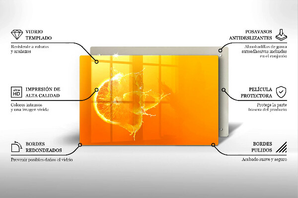Osłona na płytę indukcyjną Soczysty owoc pomarańcza