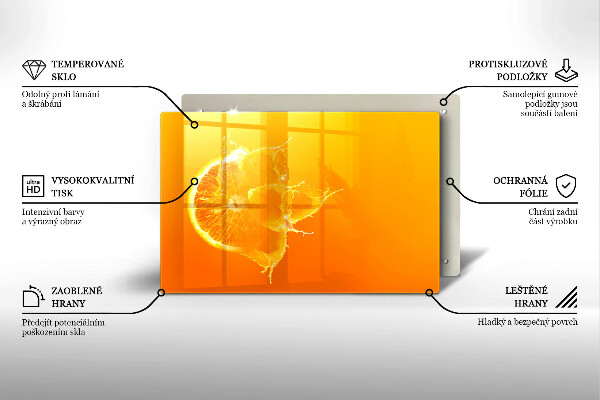 Osłona na płytę indukcyjną Soczysty owoc pomarańcza