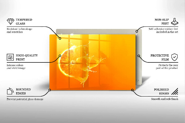 Osłona na płytę indukcyjną Soczysty owoc pomarańcza