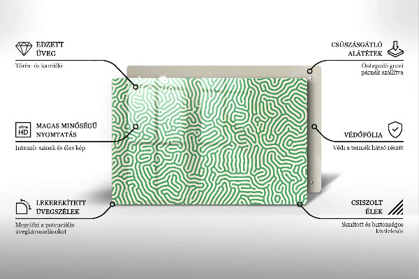 Osłona na płytę indukcyjną Abstrakcja linie