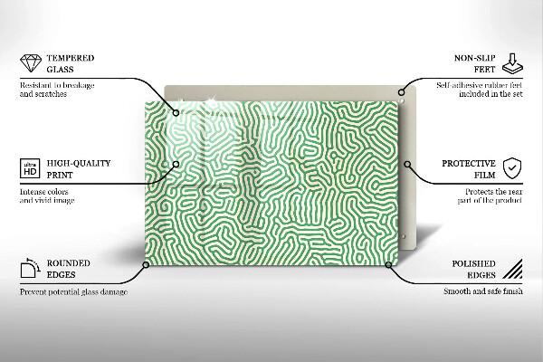 Osłona na płytę indukcyjną Abstrakcja linie