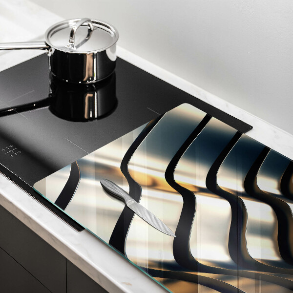 Osłona na płytę indukcyjną Metalowe kształty 3D