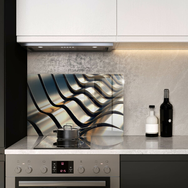 Osłona na płytę indukcyjną Metalowe kształty 3D