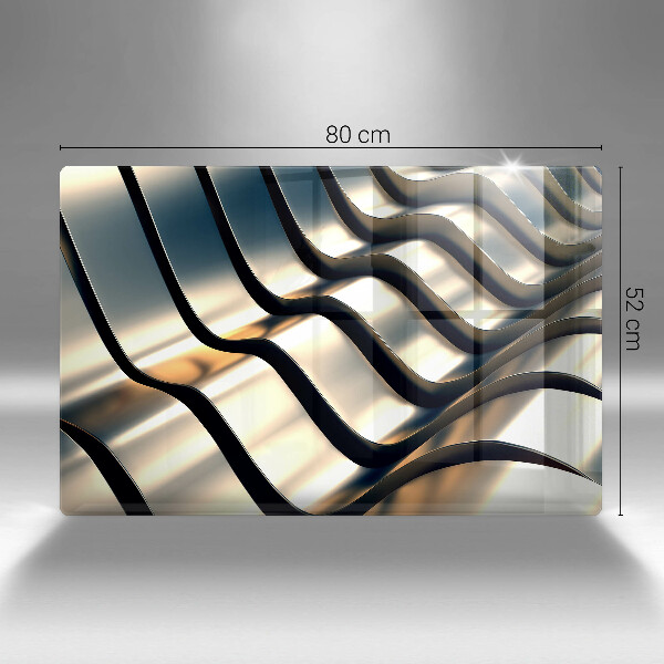 Osłona na płytę indukcyjną Metalowe kształty 3D