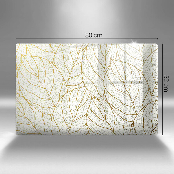 Osłona na płytę indukcyjną Wzór line-art liście