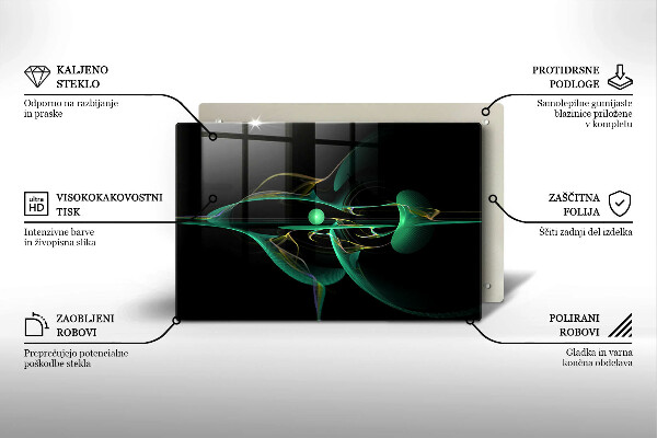 Osłona na płytę indukcyjną Nowoczesna abstrakcja