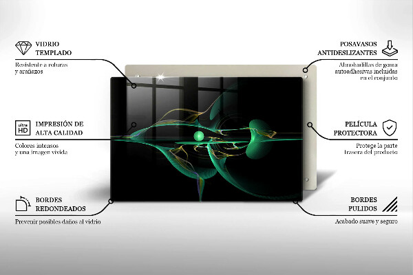 Osłona na płytę indukcyjną Nowoczesna abstrakcja