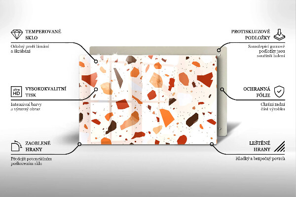 Osłona płyty indukcyjnej Dekoracyjny gres kamień