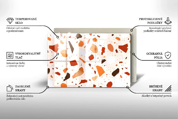 Osłona płyty indukcyjnej Dekoracyjny gres kamień