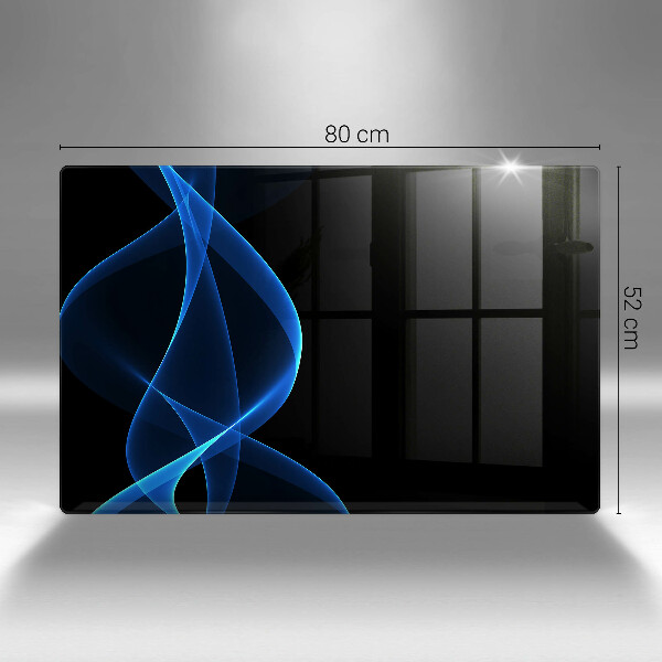 Osłona na płytę indukcyjną Niebieskie linie dymu