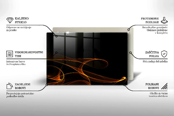 Osłona na płytę indukcyjną Abstrakcyjne linie