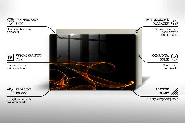 Osłona na płytę indukcyjną Abstrakcyjne linie