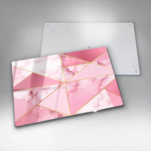 Osłona na płytę indukcyjną Geometryczny marmur
